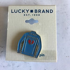 Heart Breaker  enamel Lucky Brand pin